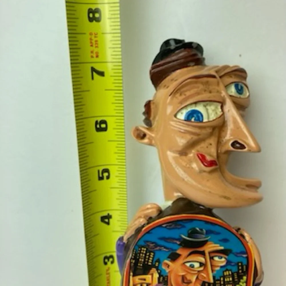 Lost Coast Brewery Downtown Brown Beer Tap Handle Duane Flatmo Art Figural VTG